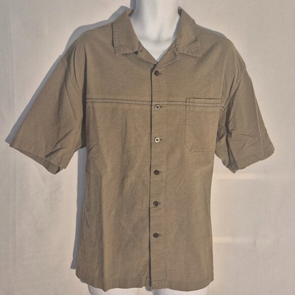 Eddie Bauer button-front casual shirt. Brown in size XL - Picture 1 of 16